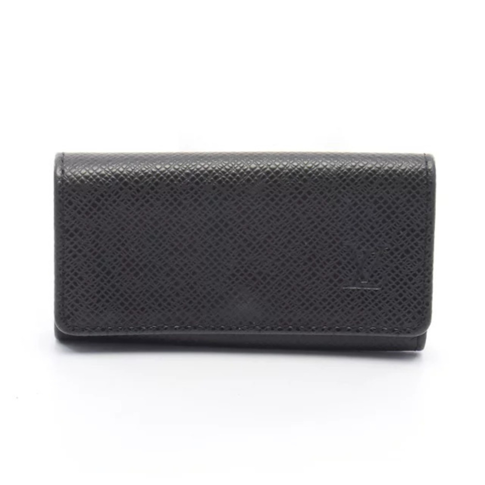 Louis Vuitton Multicles Key Case Wallet Leather Taiga Black